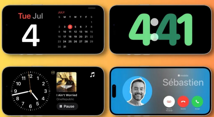 泰山苹果手机维修分享iOS17横屏充电待机显示有什么好处 