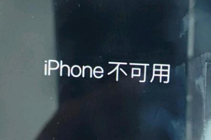 泰山苹果服务网点分享锁屏界面显示“iPhone 不可用”如何解决 