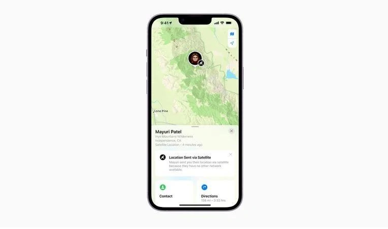 泰山苹果14维修分享iPhone14系列中 FindMy功能通过卫星分享位置方法教程 