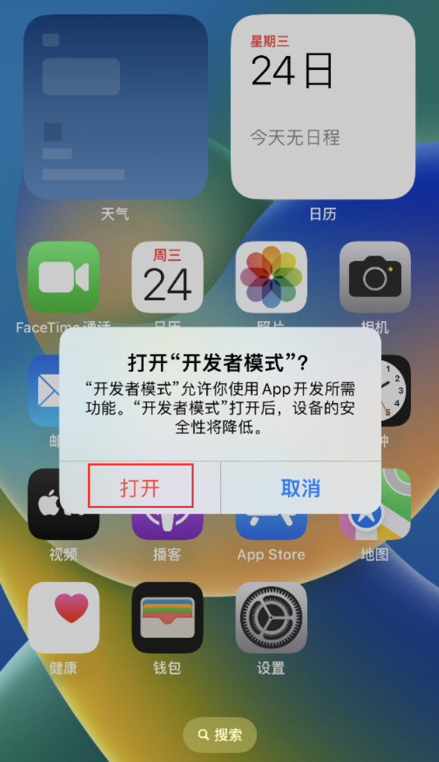 泰山苹果手机维修分享如何打开开发者模式 